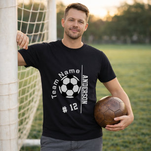 Personalised Soccer Team Player Number T-Shirt