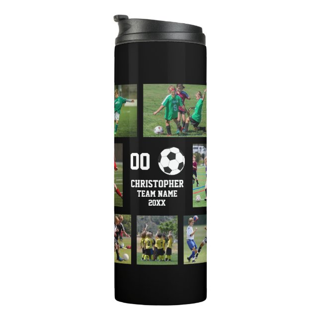 Personalised Soccer Thermal Tumbler (Rotated Right)