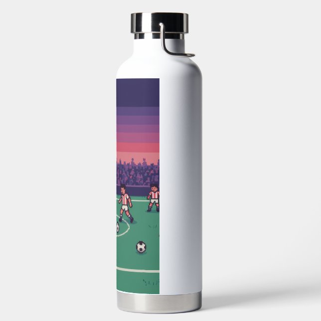 Personalised Soccer Water Bottle | Custom Name (Left)
