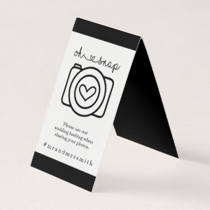 Personalised Social Media Hashtah Sign - Wedding