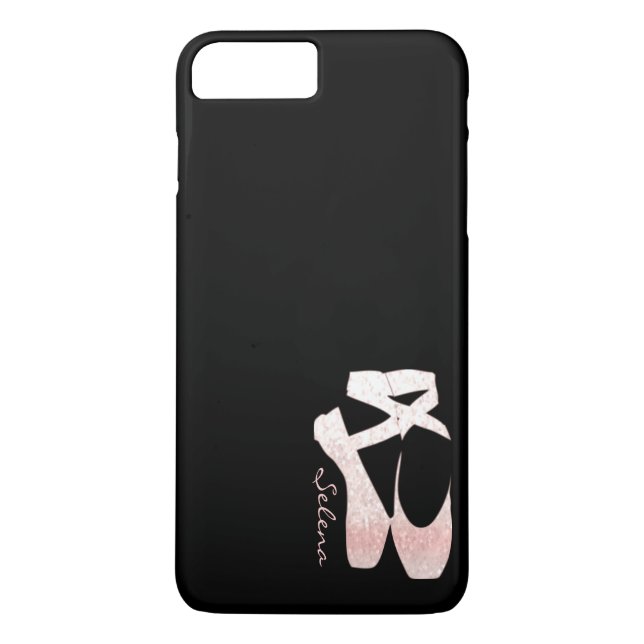 Personalised Soft Gradient Pink Ballet Shoes Case-Mate iPhone Case (Back)