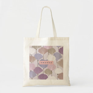 Personalised Soft Mauve and Lilac Floral Elegance Tote Bag
