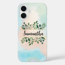 Personalised Soft Pastel Aesthetic Leaves