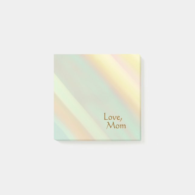 Personalised Soft Pastel Colours  Post-it Notes (Front)