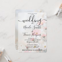 Personalised Soft Red Flowers Wedding