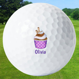 Personalised Soft Serve Ice Cream Golf Balls