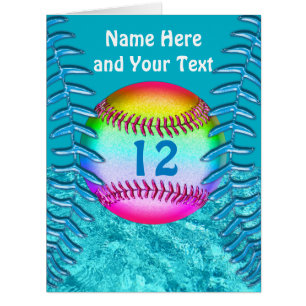 Personalised Softball Cards for ANY Softball Party