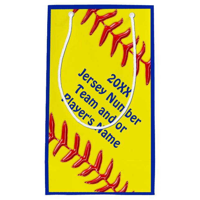 Personalised Softball Goodie Bags in 4 Sizes (Front)