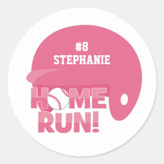 Personalised softball home run helmet sticker