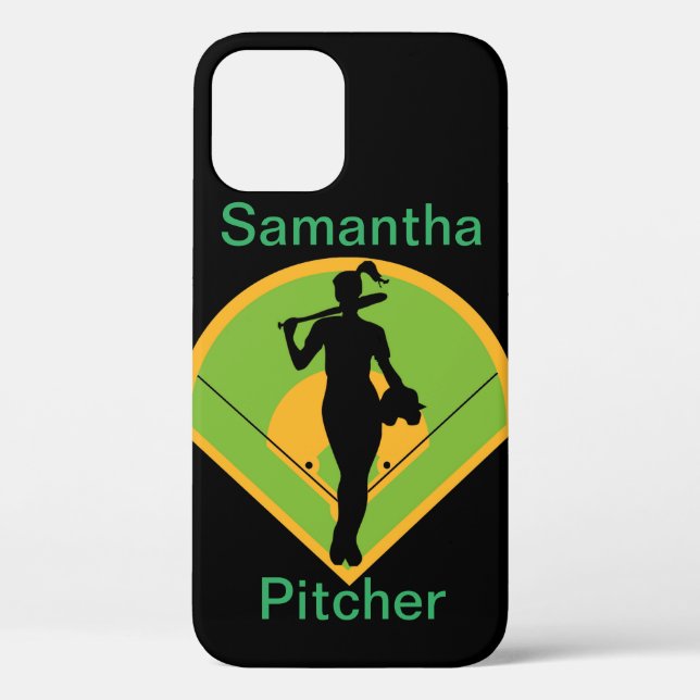 Personalised Softball iPhone / iPad case (Back)