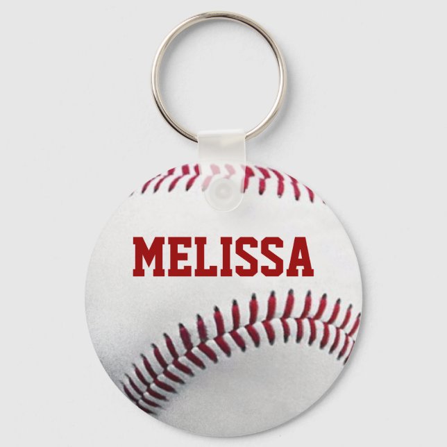 Personalised Softball Keychain (Front)