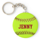 Personalised Softball Keychain
