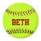 Personalised Softball Magnet