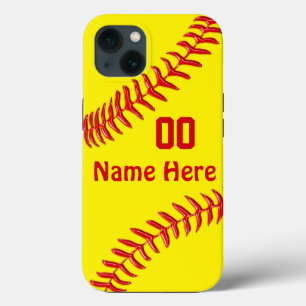 Personalised, Softball Phone Cases, NEWEST - OLDER iPhone 13 Case
