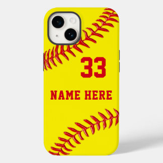 Personalised, Softball Phone Cases, Older to New Case-Mate iPhone 14 Case