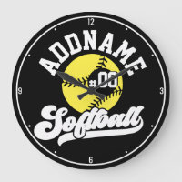 Personalised Softball Player ADD NAME Retro Team