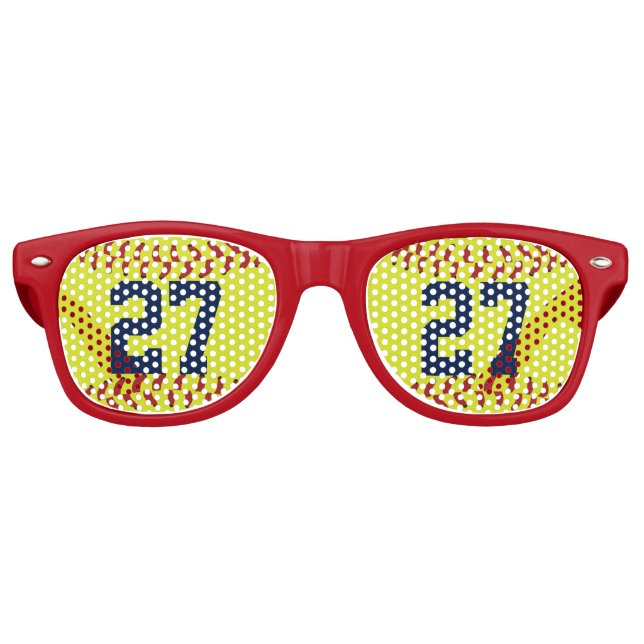Personalised Softball Sunglasses (Front)