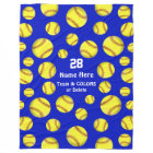 Personalised Softball Throw Blanket, Text, Colours