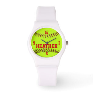 Personalised Softball Wrist Watch