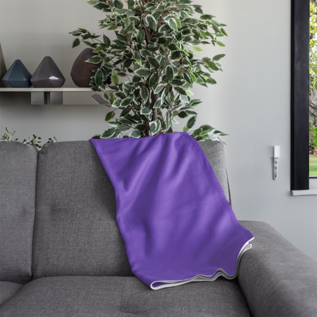 Personalised Solid Colour Fleece Blanket (Creator Uploaded)