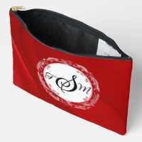 Personalised Solid Red Cosmetic Bag