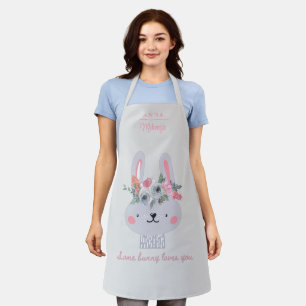 Personalised Some Bunny Loves You Ladies' Apron