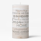 Personalised Someone In Heaven Memorial Candle
