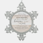 Personalised Someone In Heaven Snowflake Ornament