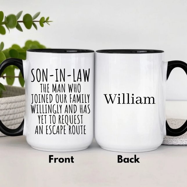 Personalised Son in Law  Mug (Creator Uploaded)
