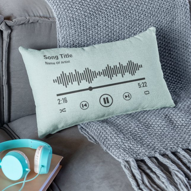 Personalised Song Album Music Lover  Lumbar Cushion (Creator Uploaded)