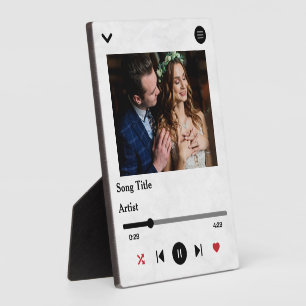Personalised Song Lyrics Photo For The Couple Plaque