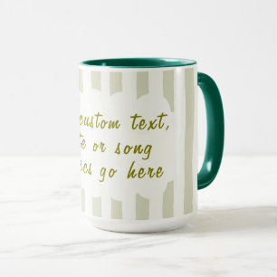 Personalised Song Lyrics, Poem or Favourite Quote Mug