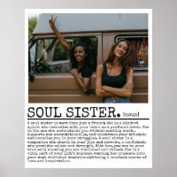 Personalised Soul Sister Definition With Photo