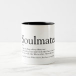 Personalised Soulmates Definition Two-Tone Coffee  Two-Tone Coffee Mug<br><div class="desc">The perfect gift for true soulmates. Designed by Thisisnotme©</div>