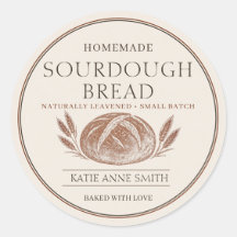 Personalised Sourdough Bread Bakery ivory