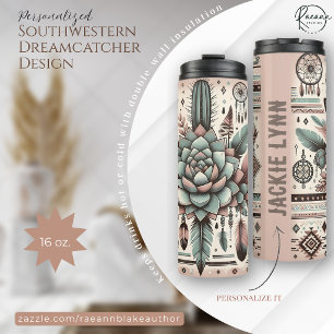 Personalised Southwestern Dreamcatcher Design  Thermal Tumbler