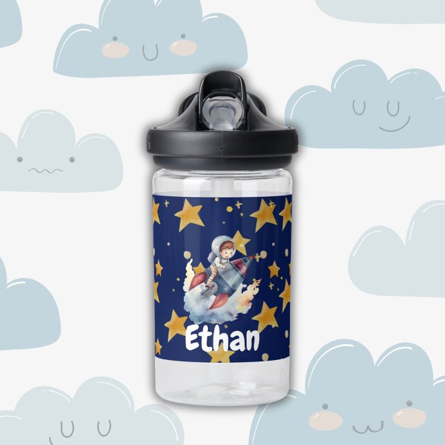 Personalised Space Adventure Water Bottle for Kids (Personalized Space Adventure Water Bottle for Kids)
