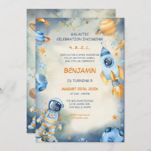 Personalised Space Birthday Template