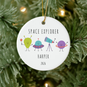 Personalised Space Explorer Kids Ornament