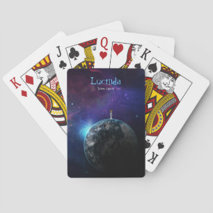 Personalised Space galaxy stars and planets Playing Cards