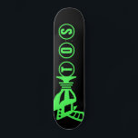 Personalised Space Gun Skateboard<br><div class="desc">kids retro toy space gun graphic skateboard deck  - personalise with recipient's initials</div>