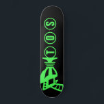 Personalised Space Gun Skateboard<br><div class="desc">kids retro toy space gun graphic skateboard deck  - personalise with recipient's initials</div>