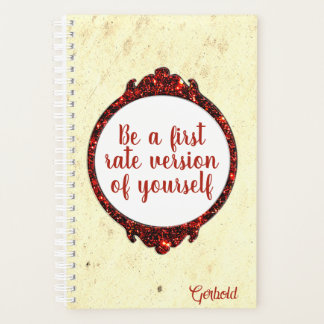 Personalised Space Mirror Gem Planner