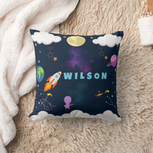 Personalised Space Pillow for Kids (Blanket)