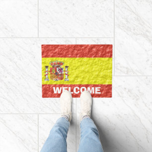 Personalised Spanish Flag Design Doormat