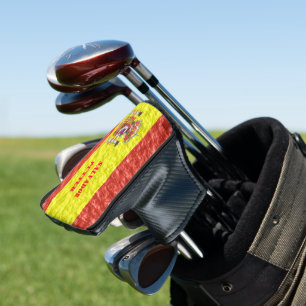 Personalised Spanish Flag Design Golf Head Cover