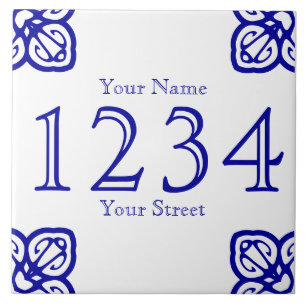Personalised Spanish House Number Tile