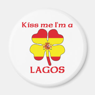 Personalised Spanish Kiss Me I'm Lagos Magnet