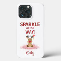 Personalised Sparkle All the Way Reindeer