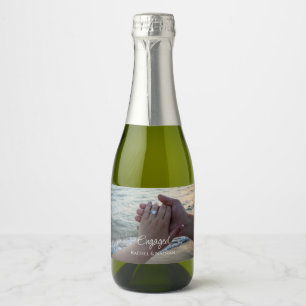 Personalised Sparkling Wine Bottle Label Photo